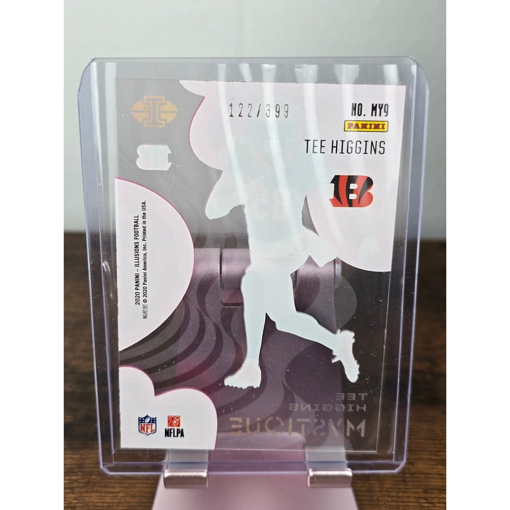 2020 Panini Illusions Tee Higgins Mystique Pink RC #MY9 /399 Bengals - Picture 2 of 2